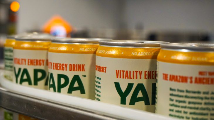 Cans of YAPA being produced in the factory
