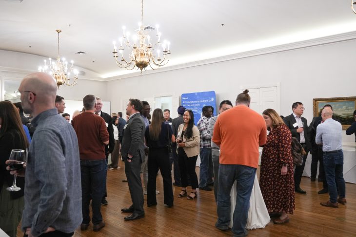 AI Summit participants networking