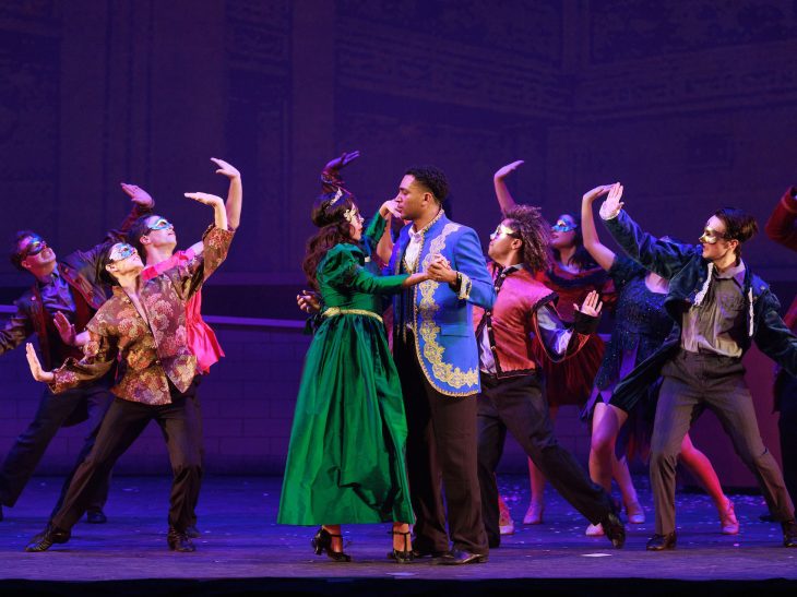 Final dress rehearsal for the Fall 2025 production of “An American in Paris” in McCrary Theatre.