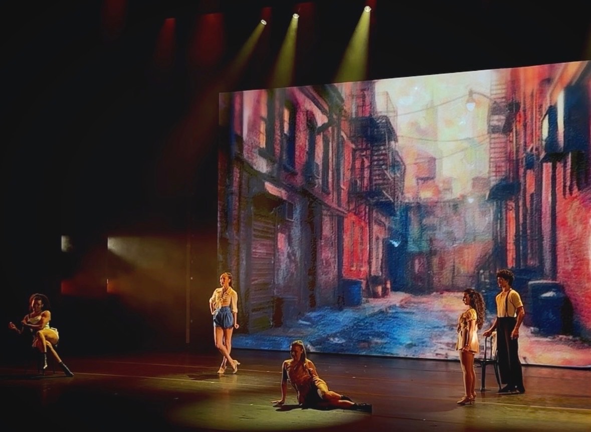 Performers dancing on stage as finalists for the Chita Rivera Awards.