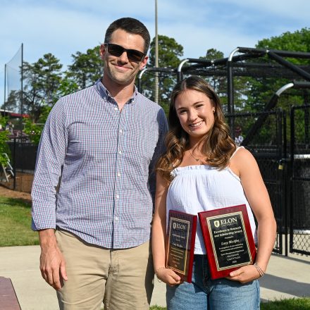 Lucy McAfee with mentor Alex Traugutt