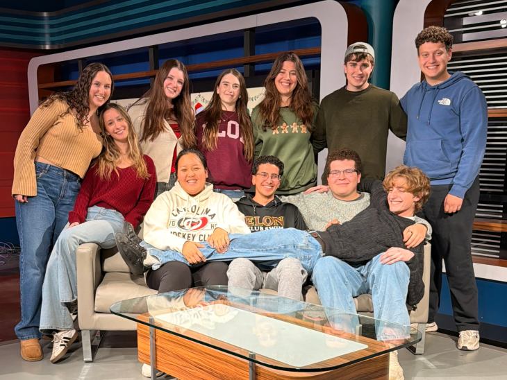 Hyemin Im '27 (bottom row, left) with Elon After Hours Season 17 crew.
