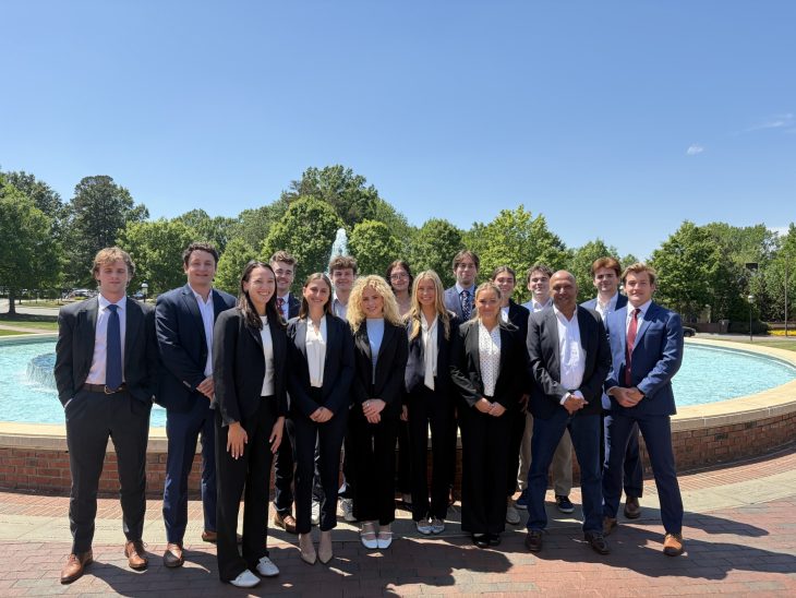 Kate Cooper '26 with her Business Fellows cohort
