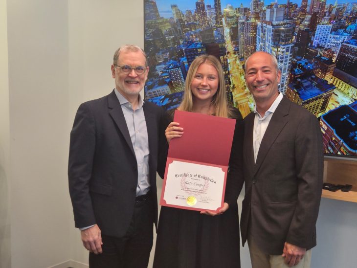 Cooper at Rose Associates where she will return full-time