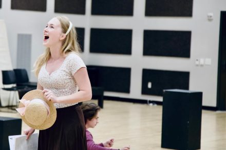 Addyson Reese rehearsing 