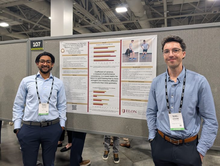 Students presenting research