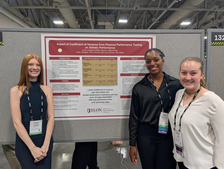 Students presenting research