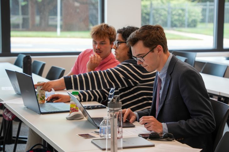 Teams working on their recommendations to present