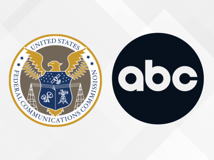 the FCC seal and the ABC network logo