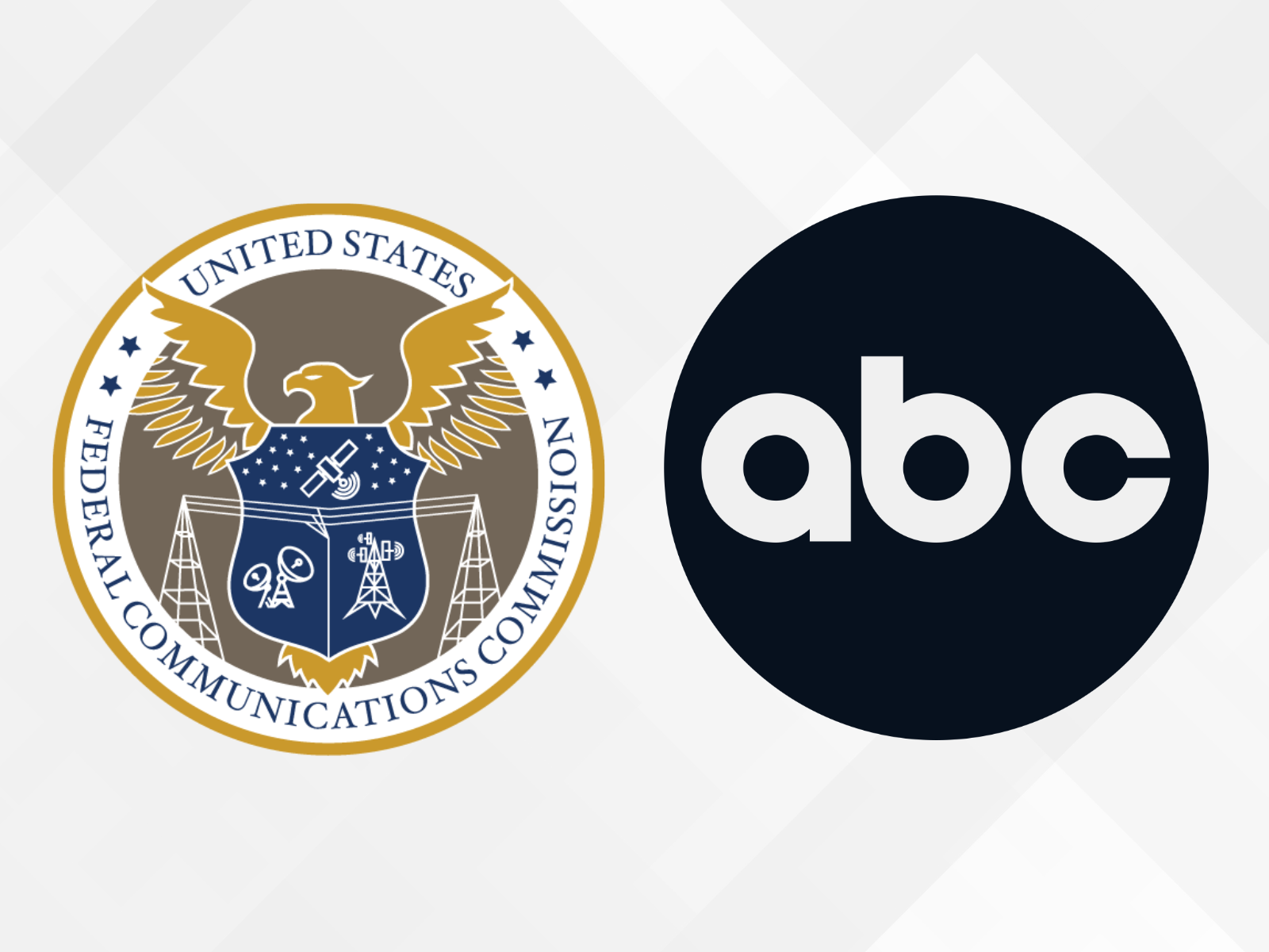 the FCC seal and the ABC network logo