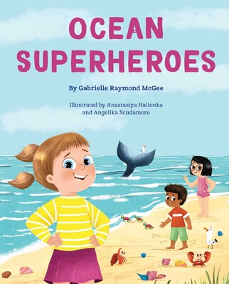 The cover of the children's book "Ocean Superheroes"
