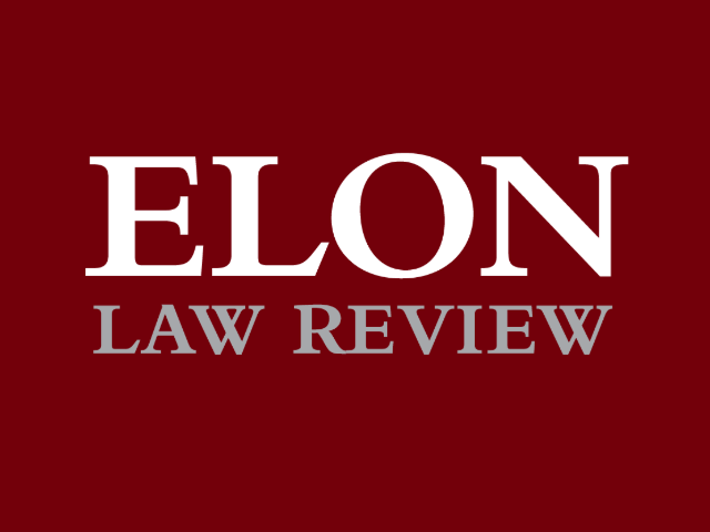 Elon Law Review graphic