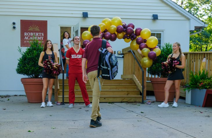 The first day of school at the Roberts Academy at Elon University on Aug. 18, 2026.