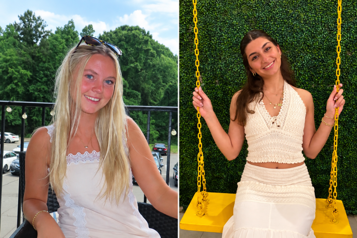Taylor Rae Spurgeon ’27 (left) and Sarah Vignes (right)