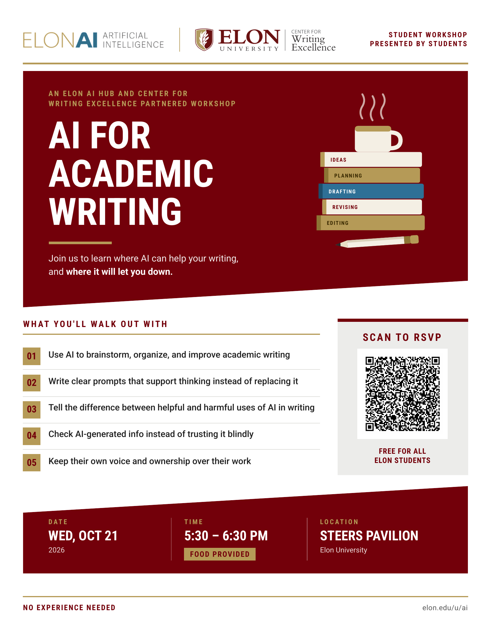 Writig Process Elon AI Hub to host interactive workshop on academic writing and AI ...