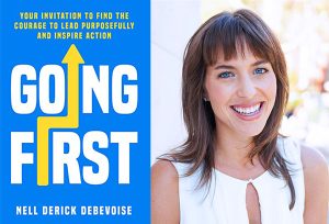 Photo of Nell Derick Debevoise and Going First book cover