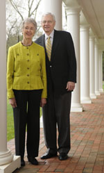 Elon Board of Trustees member Tom Chandler, CEO of Chandler Concrete, and his wife Lynn. 