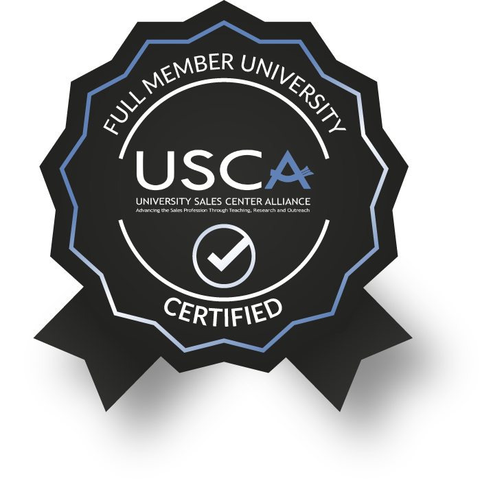 Graphic for USCA illustrating that Elon University of a certified full member university