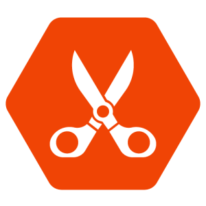 Scissors icon for crafts