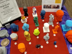 Picture of various 3d printed artifacts from 2019