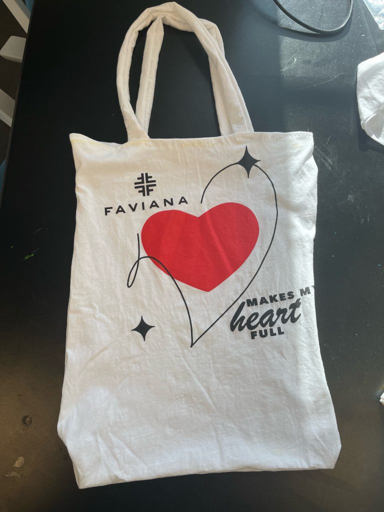 Tote bag made from old tshirt