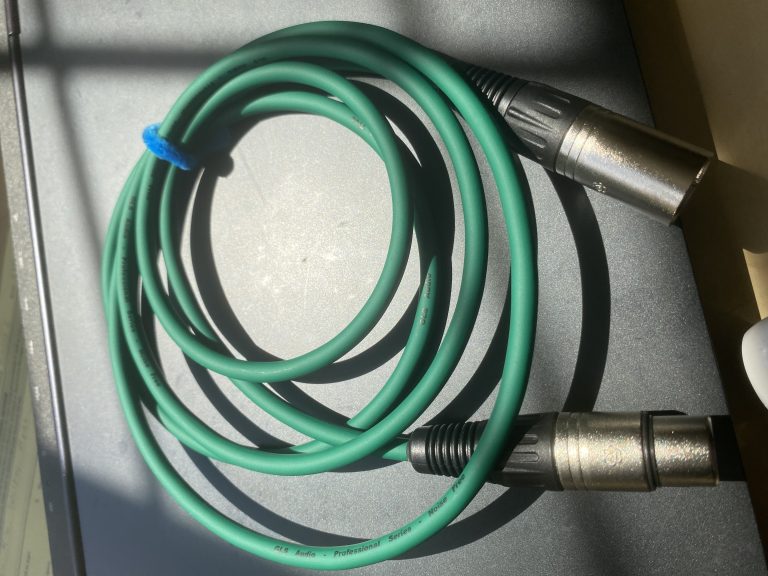 Green XLR cables