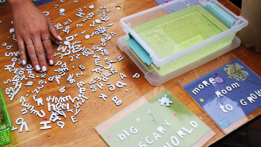 Making cyanotype prints