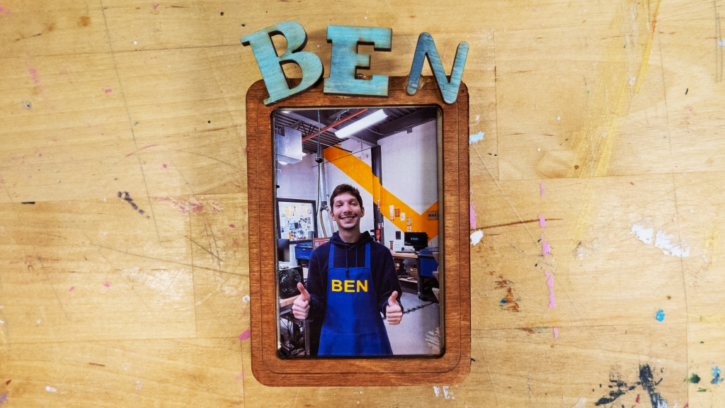 A picture in a custom frame