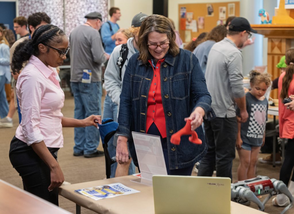 President Book testing out a Kickbox project
