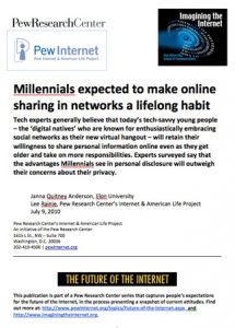 Future of Millennials Survey Cover