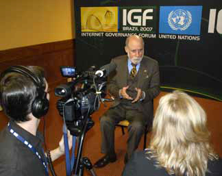 Cerf Interview IGF Photo 2006