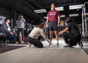 virtual and mixed reality in an Elon physical therapy lab