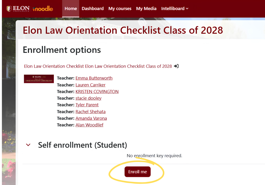 Select "Enroll me"